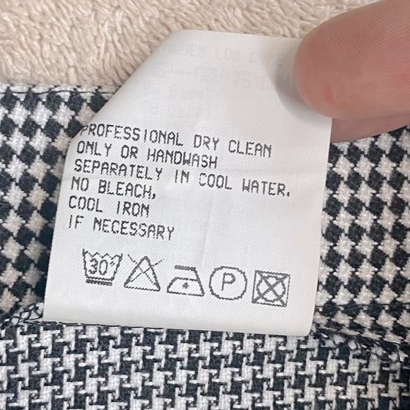 Vintage Authentic Clothing Company Houndstooth High Rise Wide Leg Cutlottes S - Picture 6 of 13